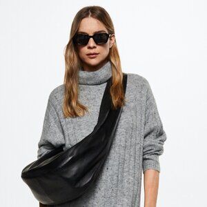 Fleece turtleneck sweater